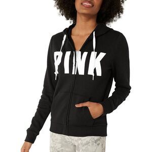 Victoria's Secret Women's PINK Logo Full Zip-up Sweatshirt Size S